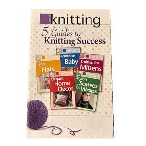 Love of Knitting 5 Guides To Knitting Success Pattern Booklet Hats Scarves